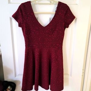 Maroon Mini Forever 21 Dress (M)